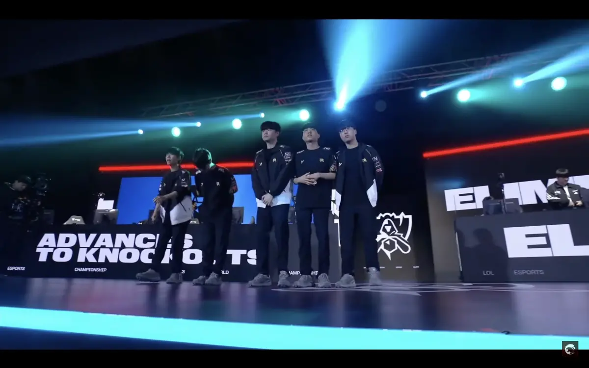 ▲2023 LOL世界賽瑞士制最後一天，首場上演 LCK 內戰， KT 以直落二擊敗 DK，成功挺進8強。（圖／PCS YouTube）