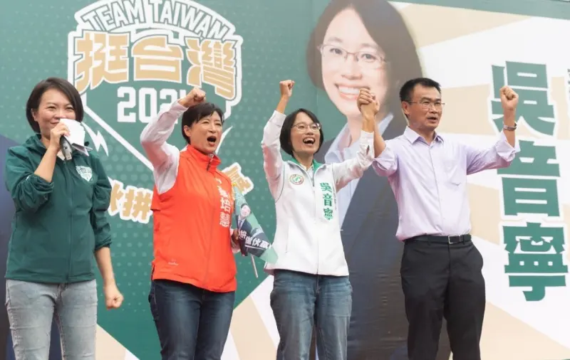 ▲農業部長陳吉仲（右）將擔任吳音寧競選總部主委。（圖／吳音寧競辦提供，2023.10.29）