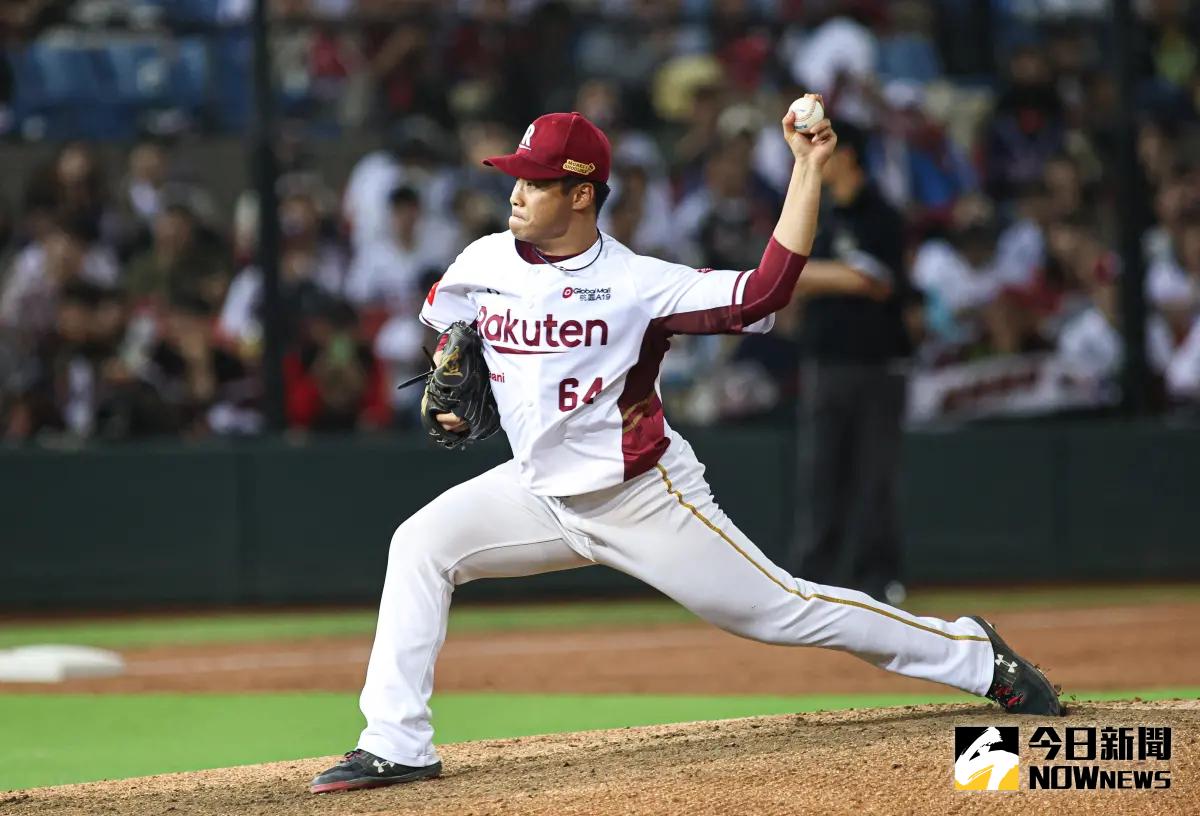 ▲樂天桃猿左投王志煊拆彈成功獲選單場最有價值球員。（圖／記者葉政勳攝 , 2023.10.29）