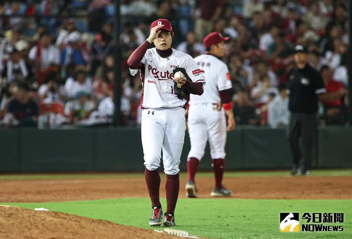 ▲樂天桃猿投手陳冠宇在總冠軍賽前4場都沒有出賽。（圖／記者葉政勳攝 , 2023.10.29）