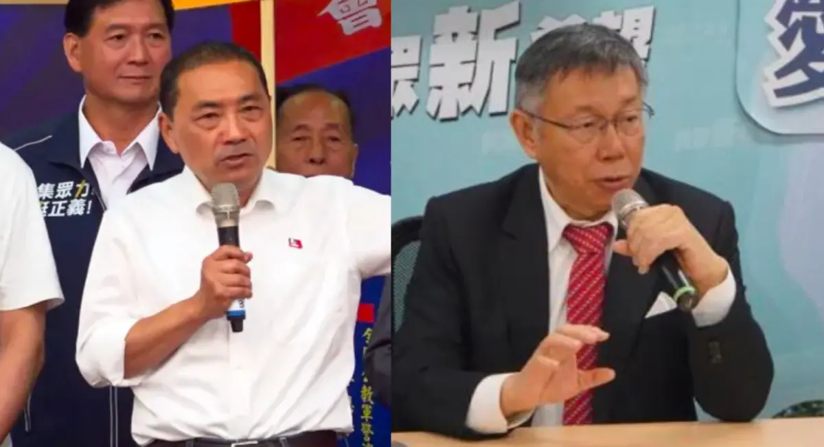 ▲柯「掉粉」的推力不夠大、藍營「拉力」也不很強的情況下，若有心人要操作「棄白保藍」的成功機會看起來並不高。（圖/NOWnews合成圖）