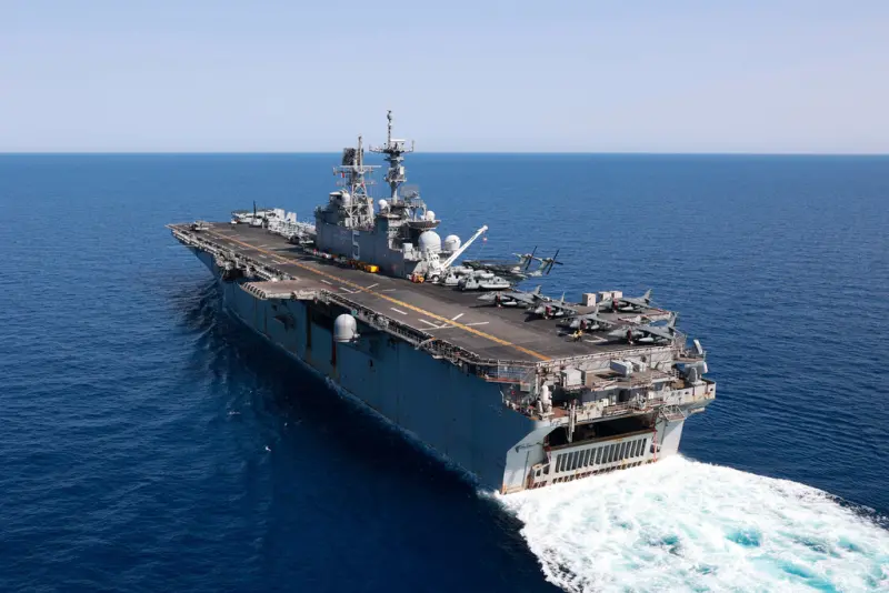 ▲圖為美國海軍兩棲突擊艦「巴丹號」（USS Bataan）。（圖／美聯社／達志影像）
