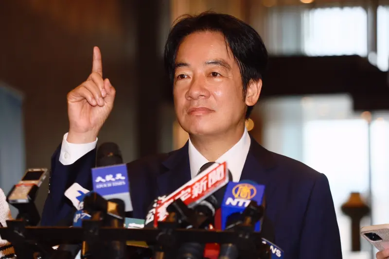 ▲三腳督情況下,民進黨賴清德39.7%穩居第一。(圖/記者嚴俊強攝,2023.10.31)