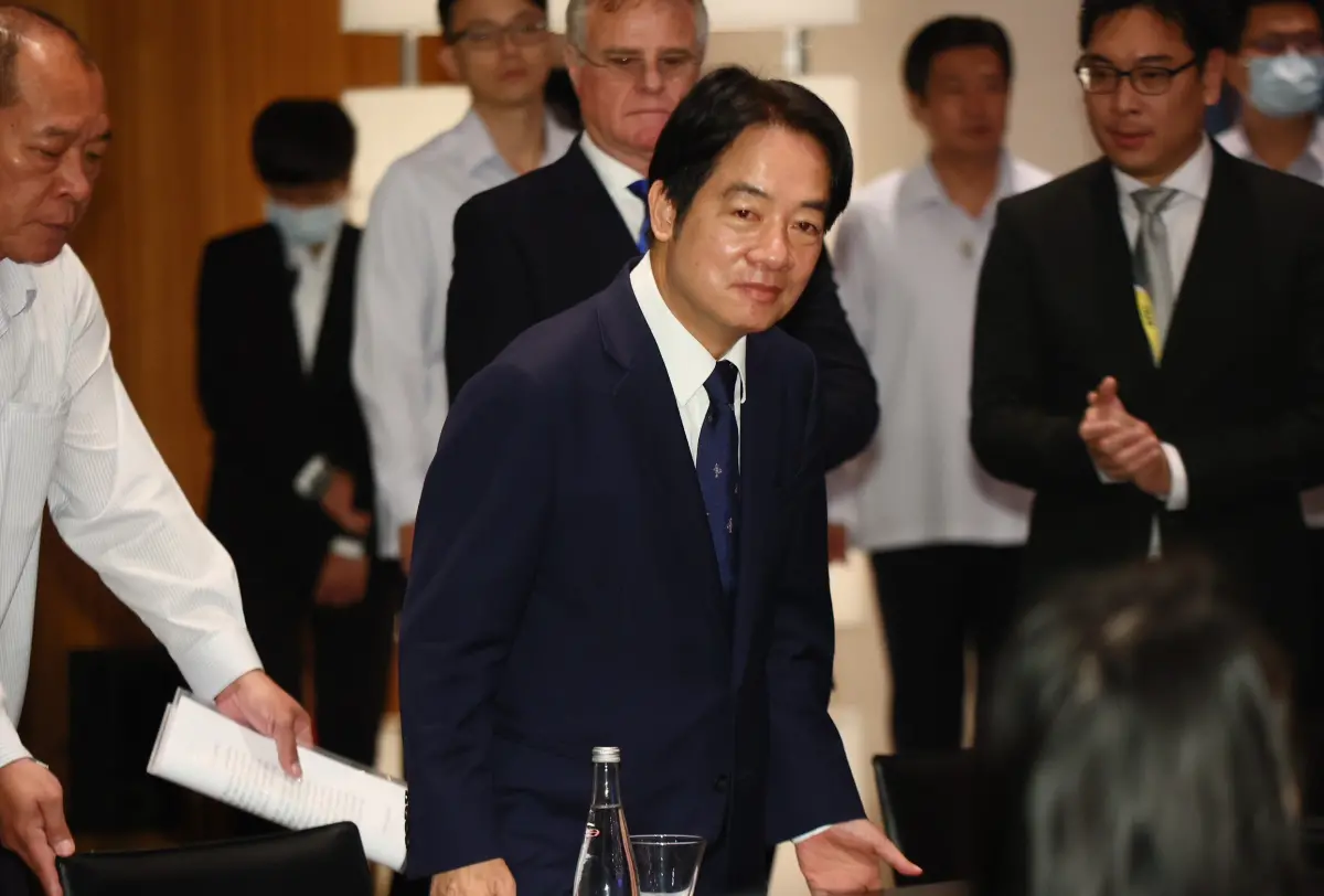 ▲賴清德上午出席「2023年星空聯盟飛行員協會執行理事會議」。（圖／記者嚴俊強攝，2023.10.31）