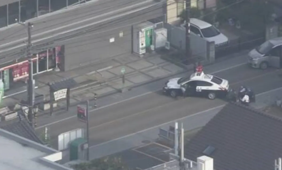 ▲日本埼玉縣31日下午驚傳槍擊。（圖／翻攝自NHK）