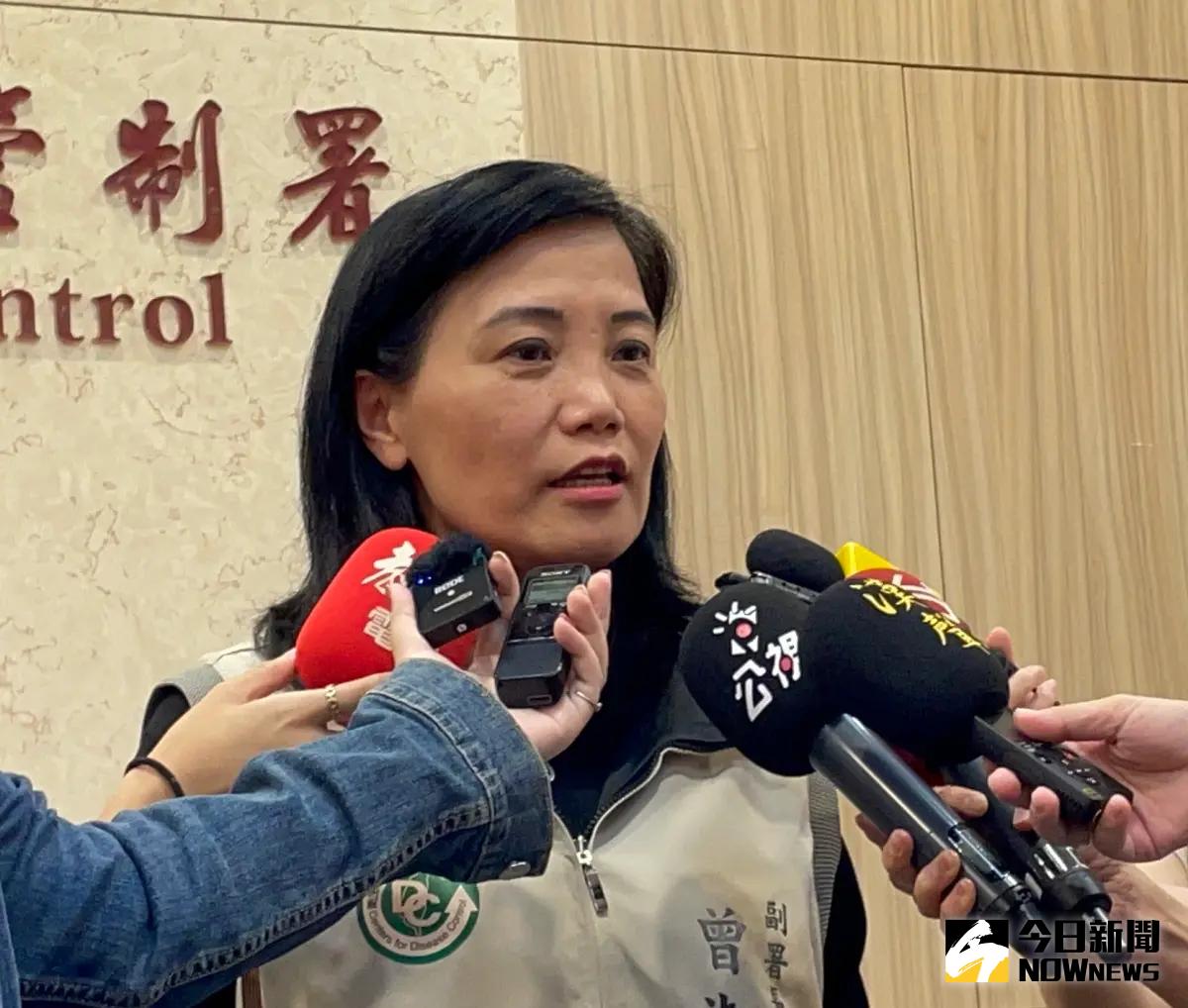 ▲衛福部疾管署副署長曾淑慧表示，目前風險族群流感疫苗接種比例達60%，接種劑次達380萬餘劑，比去年增加10萬多劑。（圖／記者林志怡攝，2023.10.31）