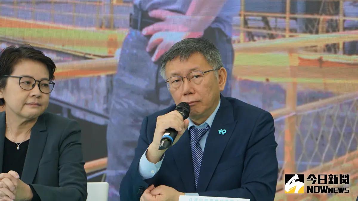 ▲鴻海集團創辦人郭台銘下午至北市選委會遞交連署名單，民眾黨總統參選人柯文哲表示，不放棄整合，遞件還是可以繼續談。（圖／記者呂炯昌攝，2023.11.01）