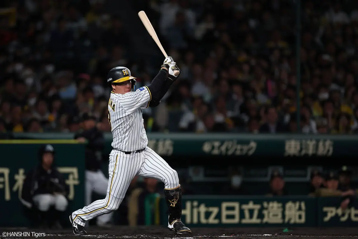 ▲阪神虎大山悠輔再見安打，現場球迷瘋狂。（圖／阪神虎官網）