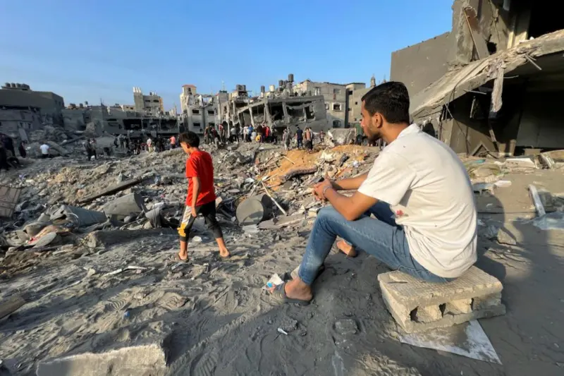▲以色列再度轟炸加薩走廊（Gaza Strip）的賈巴利亞難民營，再擊斃一名哈瑪斯指揮官。（圖／美聯社／達志影像）