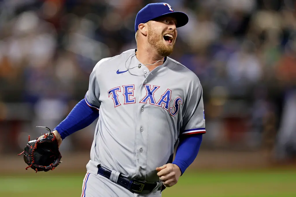 ▲遊騎兵左投Will Smith連3年獲得冠軍戒指，且3年代表不同球隊奪冠，成為北美四大職業運動史上第一人。（圖／美聯社／達志影像）