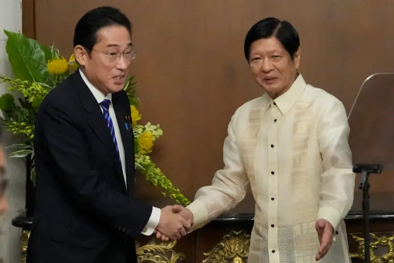 ▲日本和菲律賓今天宣布，兩國同意就相互准入協定（Reciprocal Access Agreement，RAA）展開磋商，這項協定將允許雙方在彼此領土部署軍隊。（圖／美聯社／達志影像）