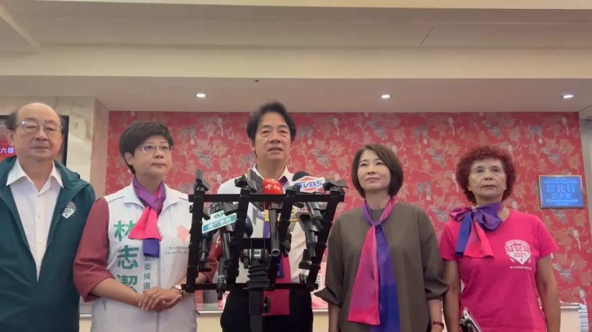 ▲對於藍白合瀕臨破局，賴清德認為藍白都在岸上吵著誰要當船長，但無論藍白都非主流。（圖／賴清德競辦提供）