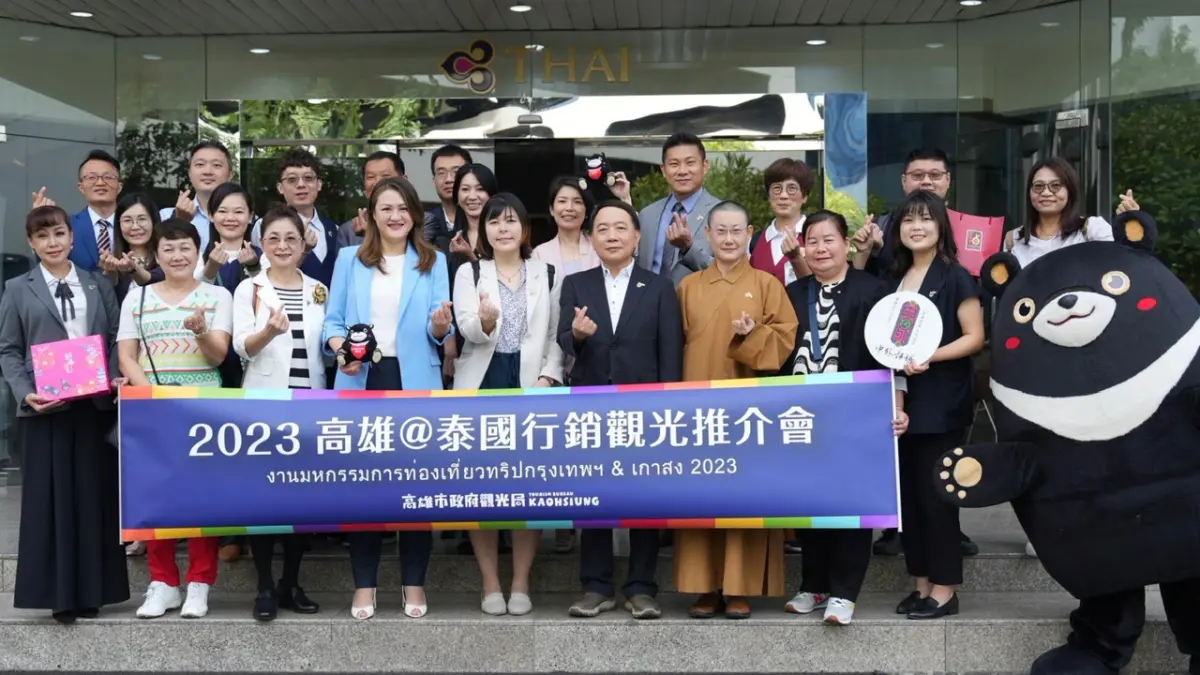 ▲高市府觀光局長高閔琳率隊拜會泰國航空。（圖／高市府觀光局提供）