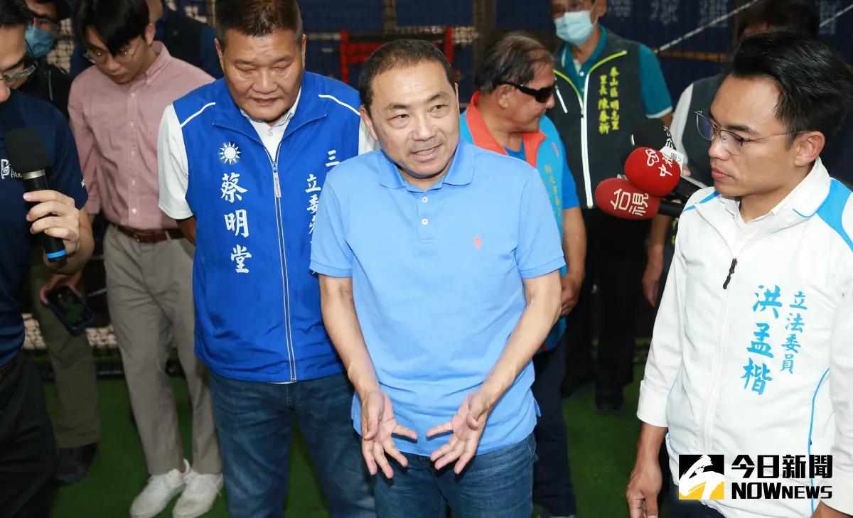 ▲國民黨總統參選人侯友宜說，他會結合志同道合朋友一起努力往前走。（圖／記者葉政勳攝，2023.11.06）