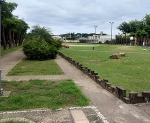 ▲台電公司大林發電廠認養公園造景植樹減碳，以嘉惠地方。(圖／台電公司大林發電廠提供)