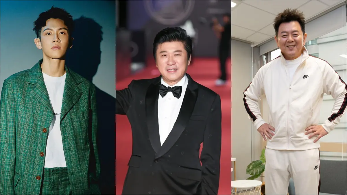 ▲柯震東（左起）、胡瓜、庹宗康，3人都曾染毒下場曝光！胡瓜勒戒50天後，手上節目全回歸。（圖／臉書）