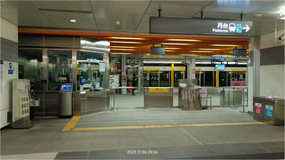 ▲市議員揭露捷運環狀線板新站在晚間10點後就無任何隨車人員及站務人員。（圖 ／新北市議員黃淑君提供）