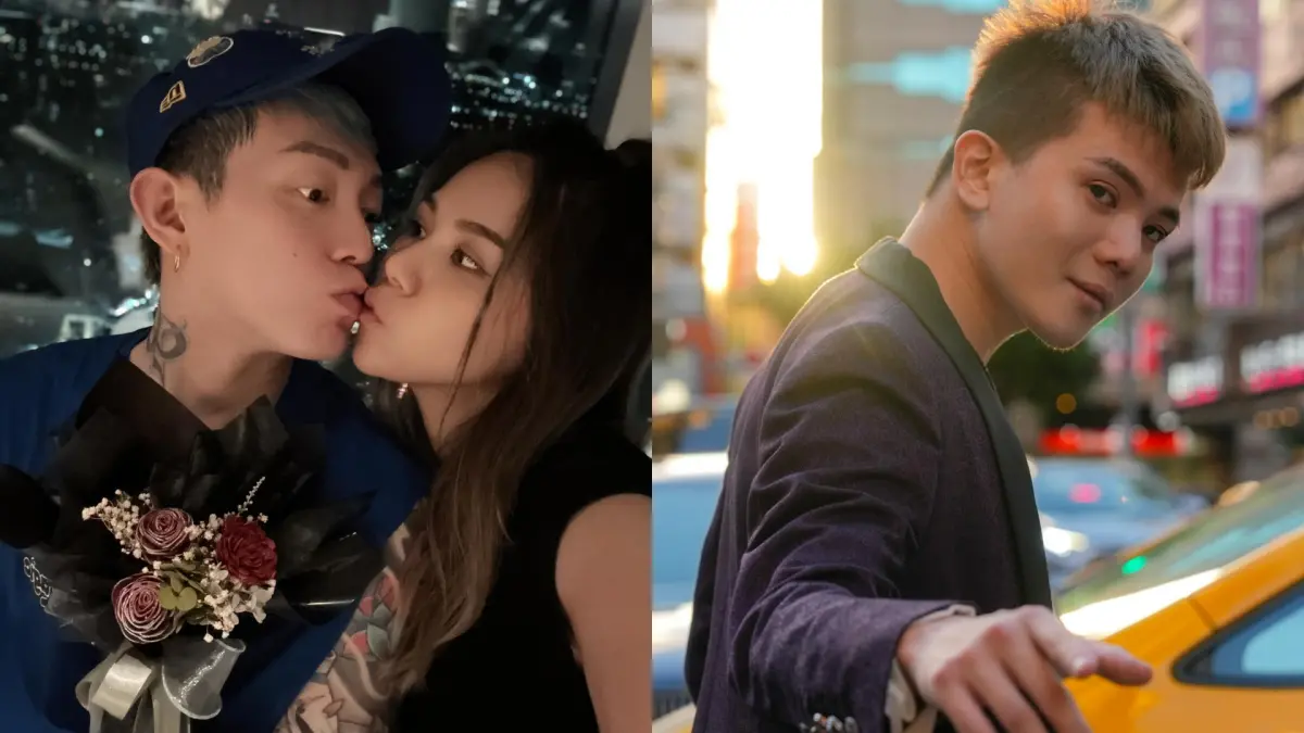 ▲得知好友蕾菈（左圖右）涉毒後，孫生發文開酸「麻麻虎虎」，並爆料背後可能還會有涉案者被逮。（圖／蕾菈、孫生FB）