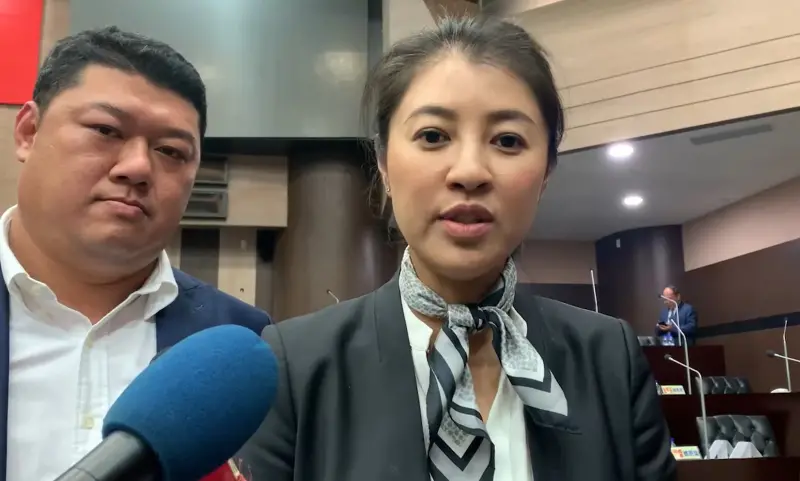 ▲南投縣長許淑華透露,韓國瑜至今仍為藍白能圓滿合作,持續溝通中。(圖/記者顏幸如攝,2023.11.08)