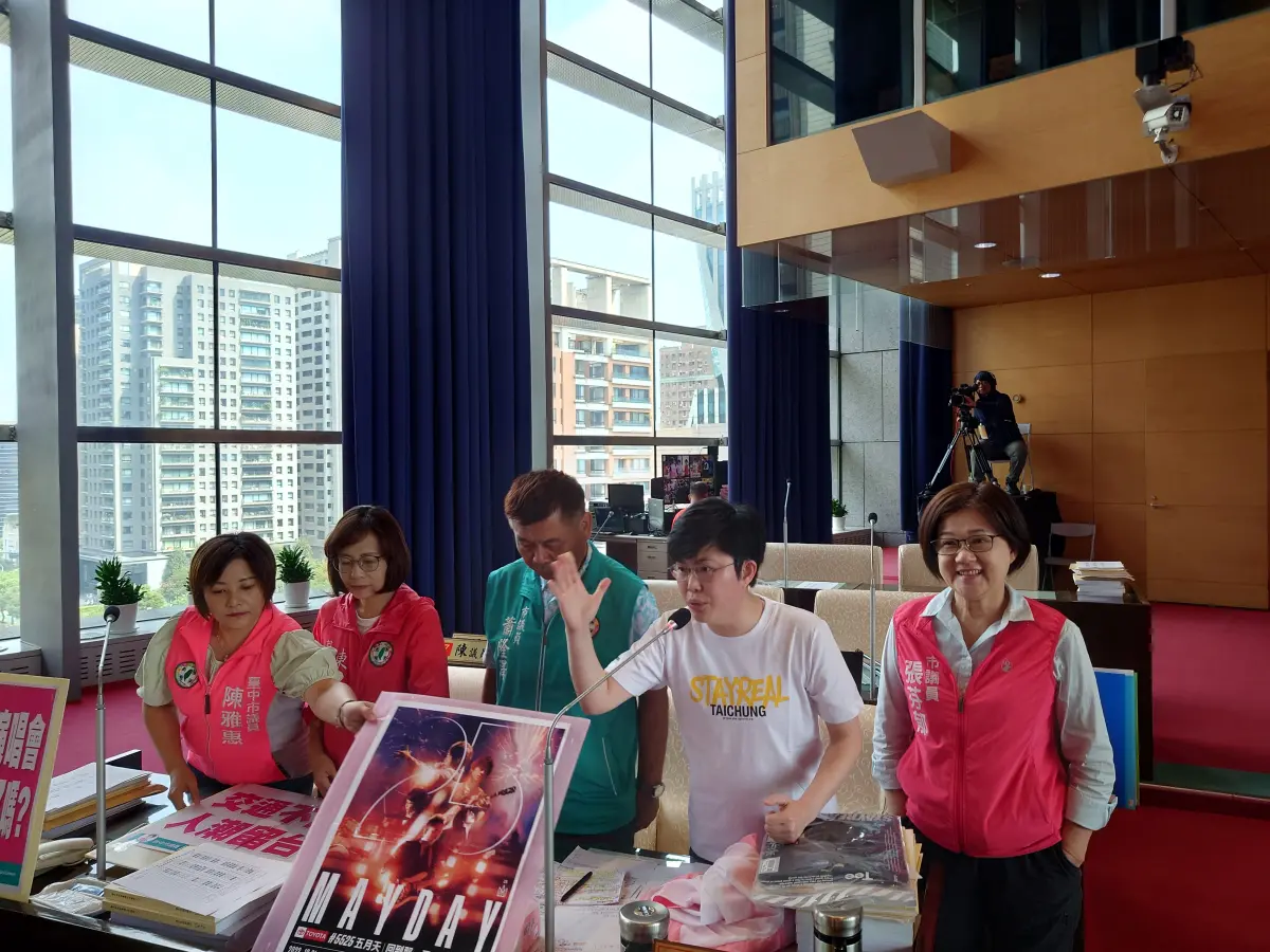 ▲議員陳俞融呼籲，市府不能讓市民和五月天歌迷都擠在壅塞的道路上，須及早做好相關交通疏運規劃(圖／柳榮俊攝2023.11.9)