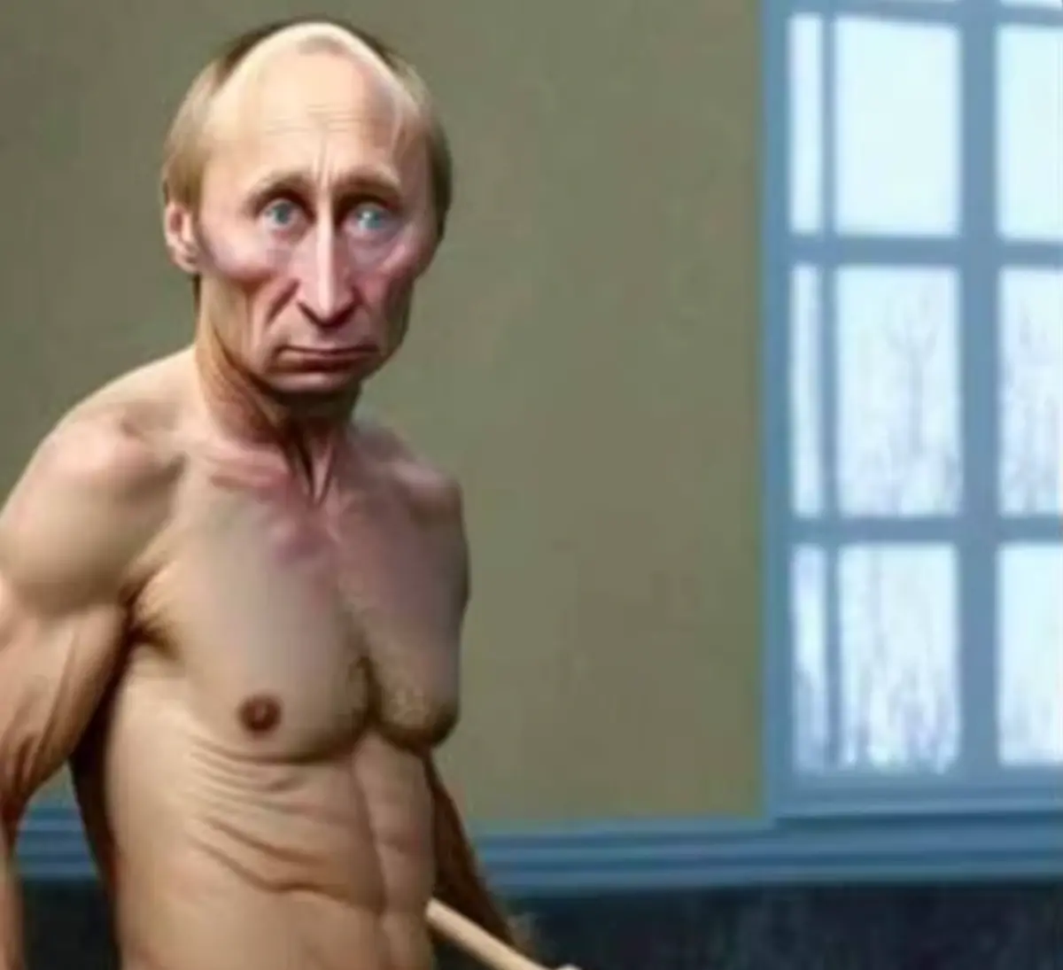 ▲俄羅斯生成式AI「康定斯基」，因產生蒲亭入獄照等敏感圖像，激怒克里姆林宮。（圖／翻攝自每日郵報）