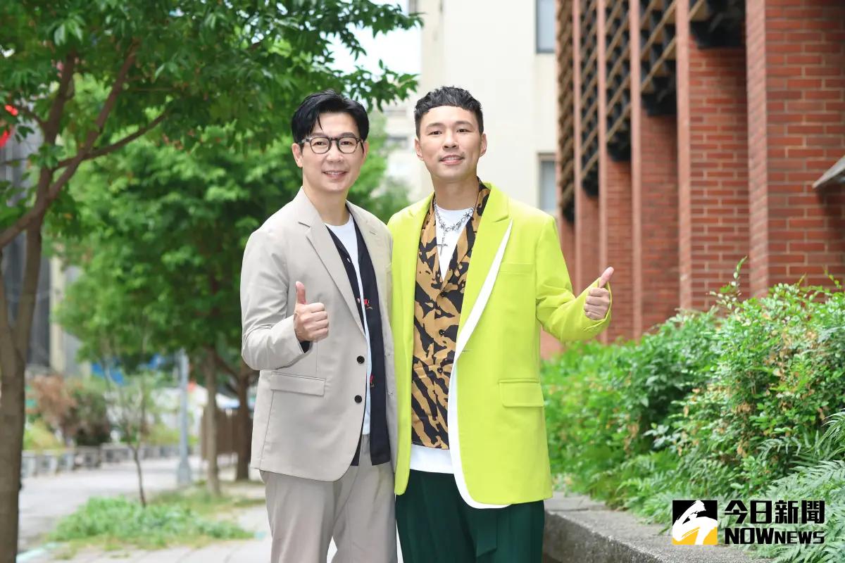 ▲陳威全（右）太太在4年內幫他生了3個兒子，讓好友品冠超級傻眼。（圖／記者陳明中攝）