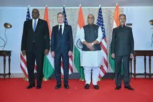 美國印度2+2會議提台海　支持區域和平穩定
