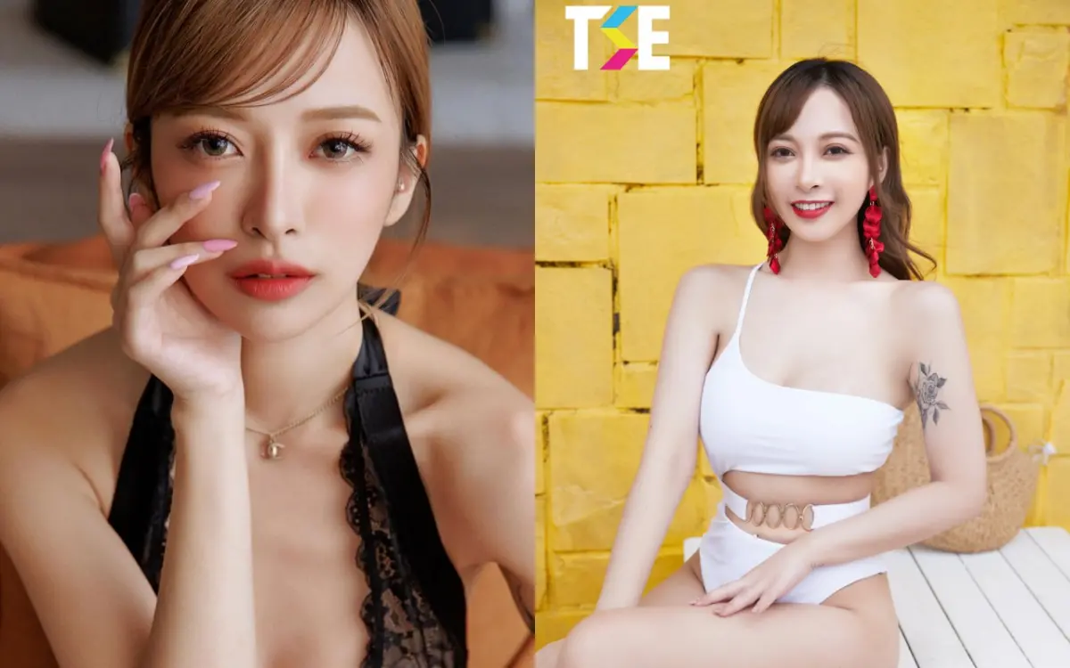 ▲「G奶甜心」嵐芯語當年因「上帝視角人型深溝」的照片爆紅，近期瘦身有成，大方分享祕訣。（圖／嵐芯語IG、TSE）