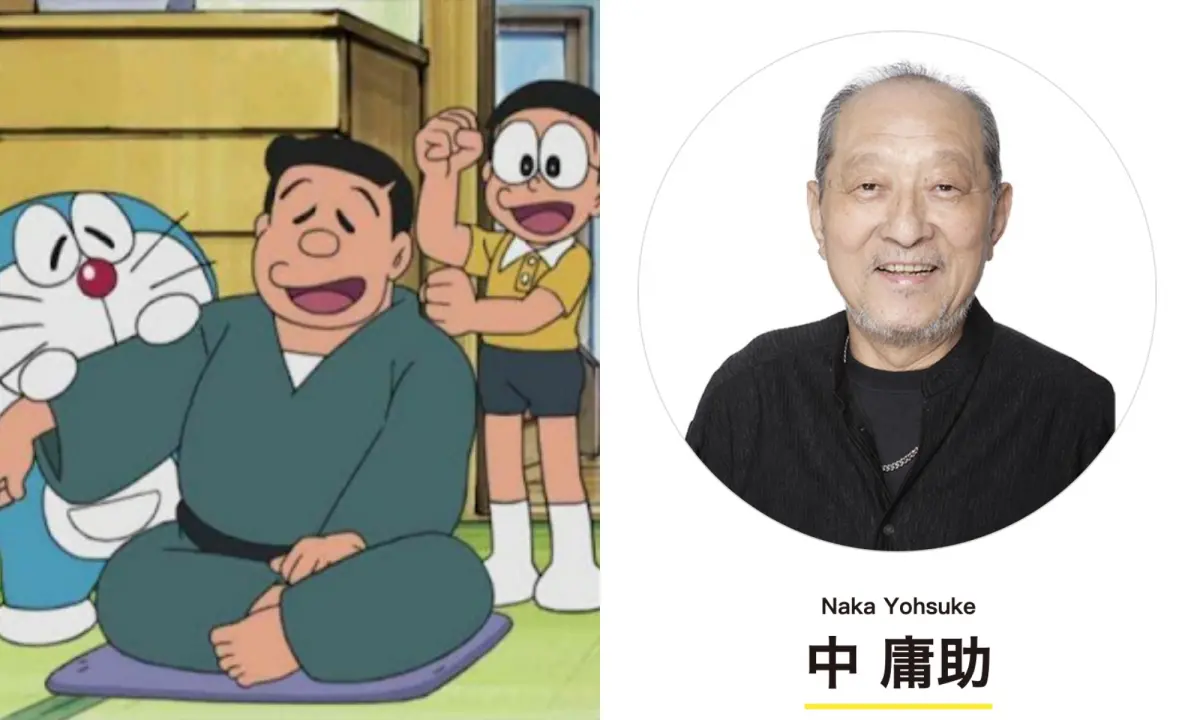 ▲《哆啦A夢》大雄爸爸「野比伸助」的配音員中庸助，已於10月20日過世。（圖／中庸助官網、哆啦A夢劇照）