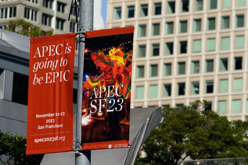 ▲為期1週的APEC會議在舊金山登場。APEC前夕，政府全力整頓市容，能否藉由這場盛會擺脫厄運論調，備受期待。（圖／美聯社／達志影像）