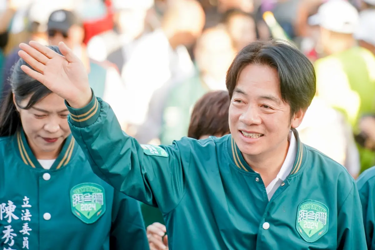 ▲賴清德說，相較於其他參選人，他當總統是戰爭風險最低。（圖／立委黃秀芳提供，2023.11.12）