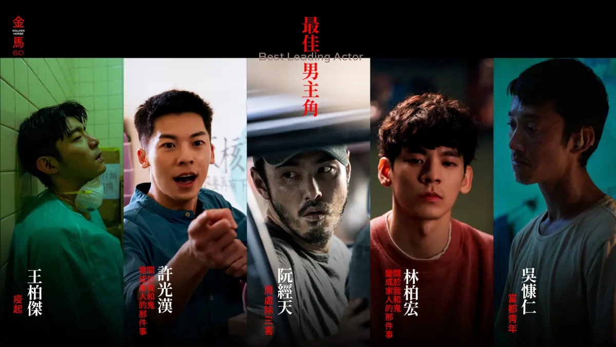 ▲金馬60最佳男主角獎票選結果出爐，兩人同票數並列冠軍，許光漢緊追在後。（圖／金馬執委會提供）
