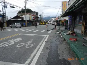 ▲台9線上發生一起死亡車禍。（圖／翻攝畫面）