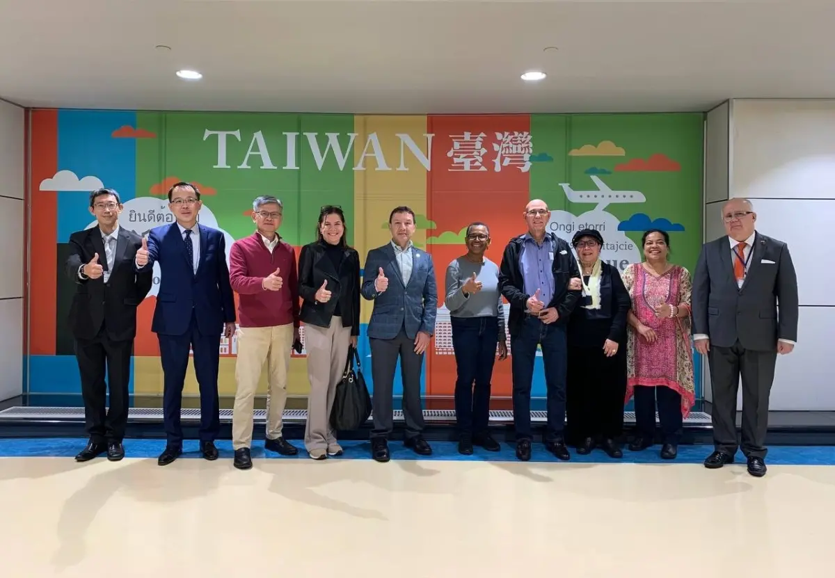 ▲「友邦駐聯合國常任代表訪台團」一行7人於13日至18日訪台。（圖／外交部提供）