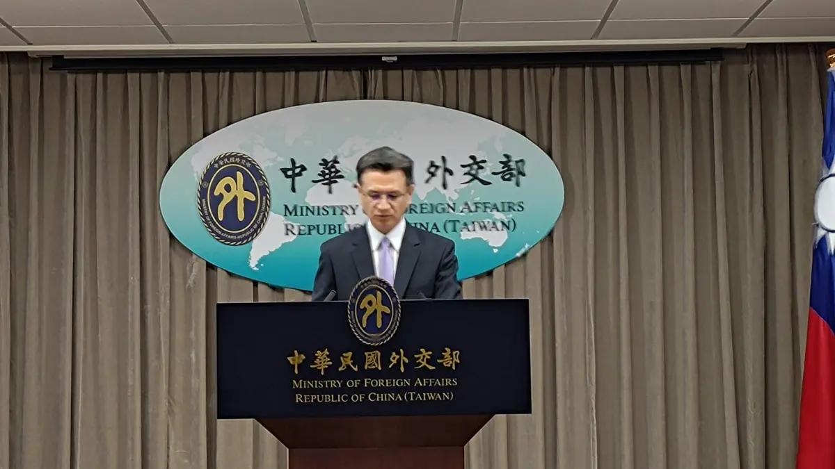 ▲外交部發言人劉永健。（圖／記者邱新博攝，2023.11.14）