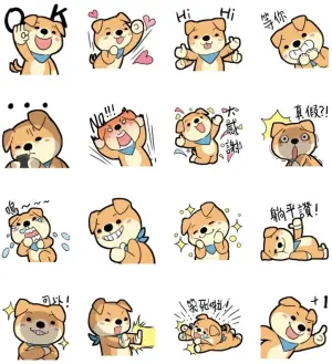 ▲LINE免費貼圖「LINE購物 × 蛋蛋狗」。(圖/取自LINE) ▲LINE免費貼圖「LINE購物 × 蛋蛋狗」。(圖/取自LINE)