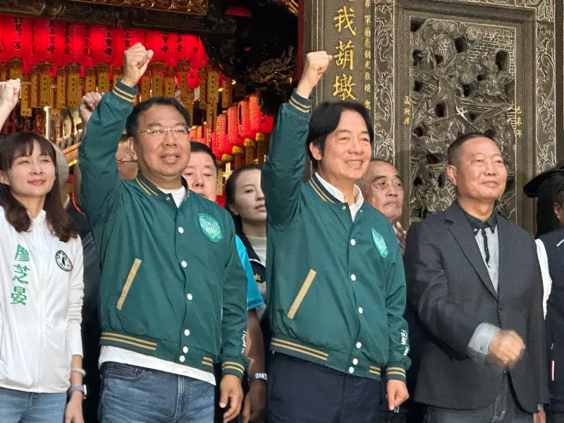 ▲賴清德呼籲大家支持謝志忠選立委,未來和他攜手解決豐原被邊緣化問題。(圖/記者顏幸如攝,2023.11.14)