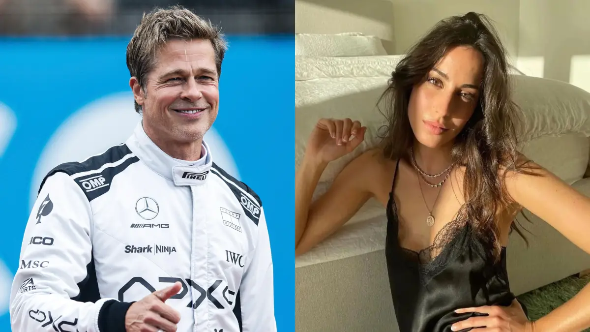 ▲布萊德彼特（左圖）與安潔莉娜裘莉離婚後首認愛，他熱戀小27歲新歡伊妮絲狄拉夢（右圖）喊：「她是我女友」。（圖／美聯社／達志影像、伊妮絲狄拉夢IG）