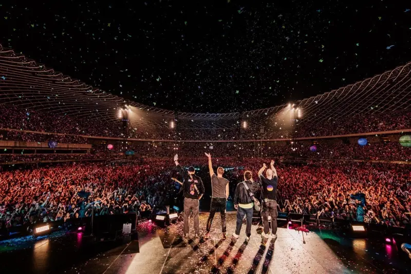 ▲Coldplay連兩日演唱會創下的16萬人潮，也已打破今年3月BLACKPINK演唱會人潮紀錄。（圖／Live Nation Taiwan提供 - Photo by Anna Lee）