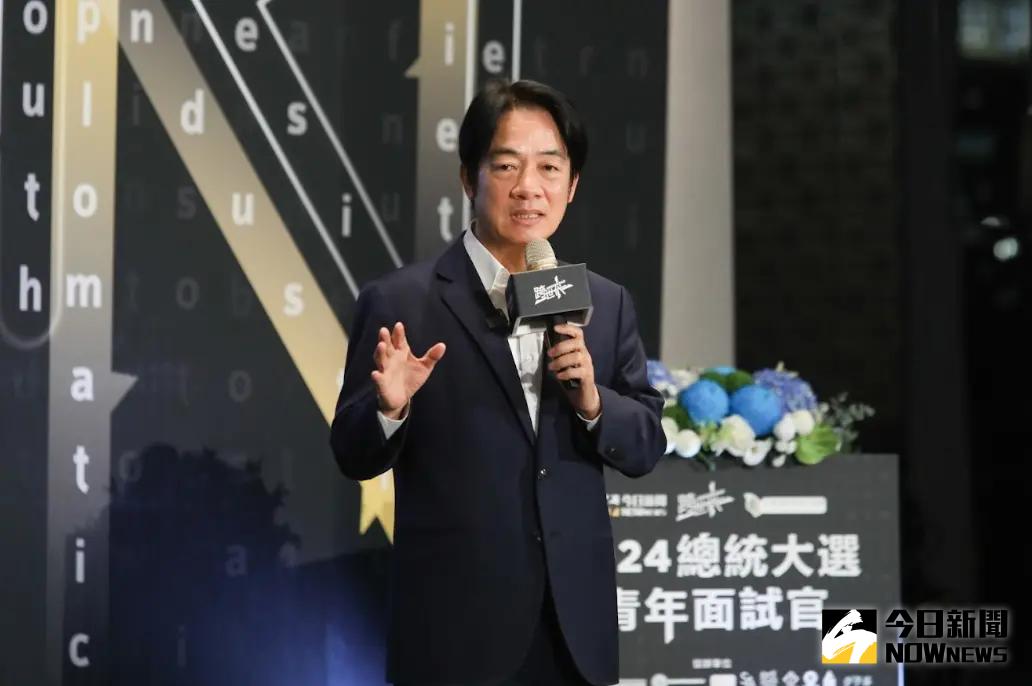 ▲民進黨總統參選人賴清德今（15）日出席《NOWnews今日新聞》舉辦的《2024總統大選青年論壇》，回答NGO組織提問低薪、詐騙、兩岸、性平、18歲公民權等議題。（圖／NOWnews攝影中心）