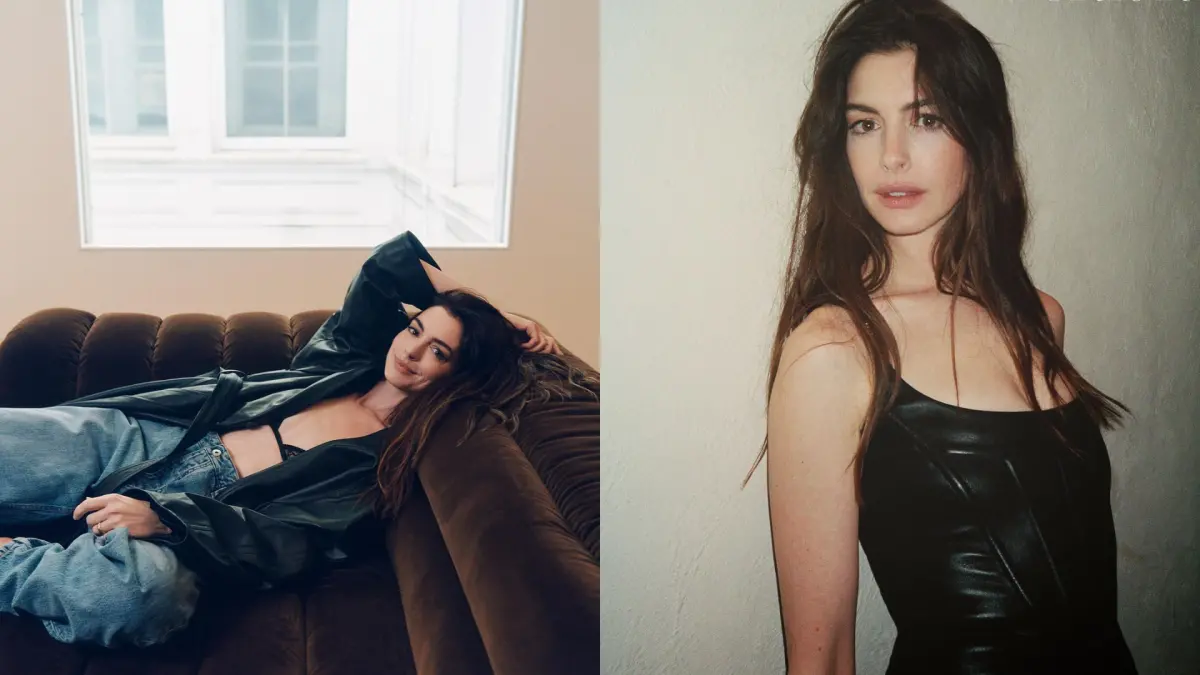 ▲安海瑟薇「2塊布遮胸」登上《PORTER》雜誌封面，透露曾被警告35歲走下坡，現在通通打臉。（圖／翻攝自安海瑟薇Instagram）