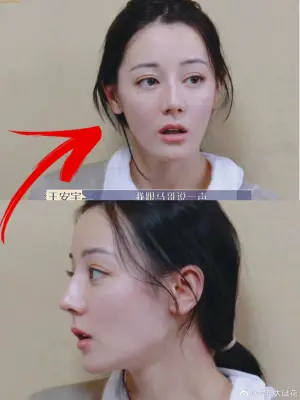 ▲迪麗熱巴不論正臉或側臉，都看得出是大美女。（圖／微博）