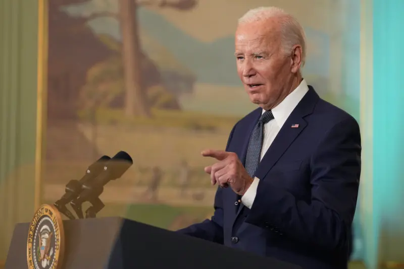 ▲美國總統拜登（Joe Biden）認為加薩走廊人質獲釋的協議即將達成。資料照。（圖／美聯社／達志影像）
