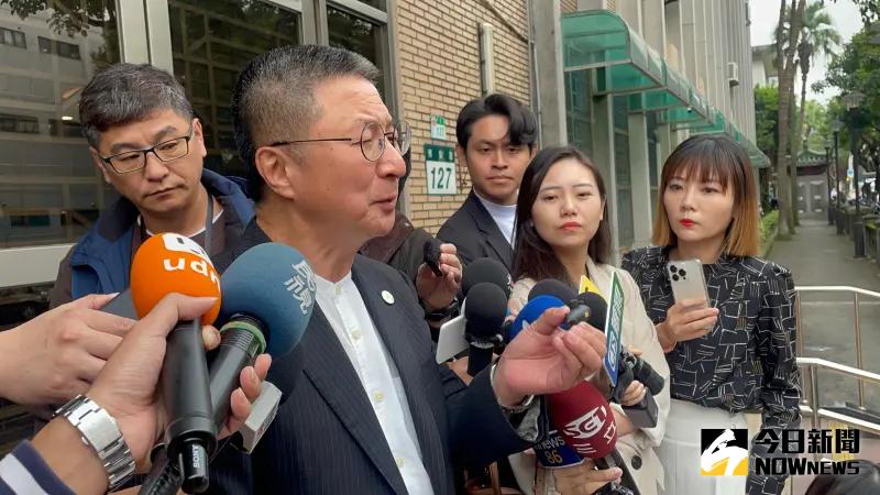 ▲前海軍顧問郭璽16日接受高檢署調查(圖/記者潘千詩攝,2023.11.16)