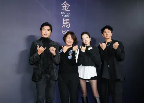 《不夠善良的我們》劇組賀軍翔(左起)、導演徐譽庭、許瑋甯、柯震東,一起出席金馬影展首映記者會。(圖/金馬執委會) ▲《不夠善良的我們》劇組賀軍翔(左起)、導演徐譽庭、許瑋甯、柯震東,一起出席金馬影展首映記者會。(圖/金馬執委會)
