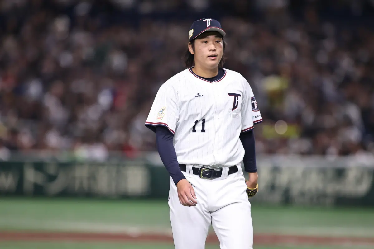 ▲2023亞冠賽中華隊投手古林睿煬。（圖／記者葉政勳攝 , 2023.11.65）