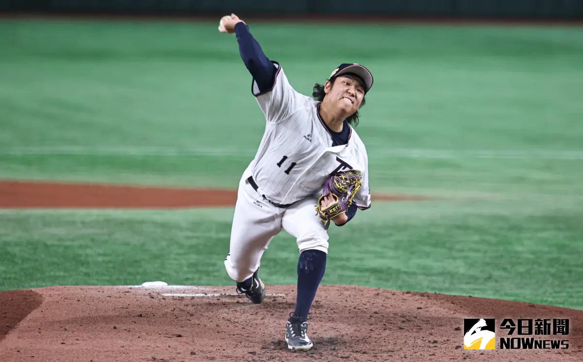 ▲2023亞冠賽中華隊投手古林睿煬主投6.2局僅失1分，其中投出16上16下。（圖／記者葉政勳攝 , 2023.11.16）