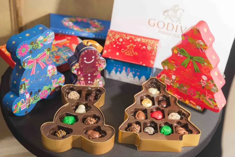 ▲GODIVA推出12款聖誕限定禮盒，還有3款松露系列的聖誕限定新口味。（圖／品牌提供）