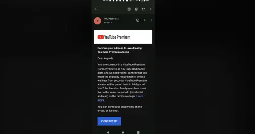 求家庭帳戶的用戶需要確認居住在同一地址,否則YouTube Premium權限將在14天內暫停,引發熱議。(圖/翻攝Reddit) ▲求家庭帳戶的用戶需要確認居住在同一地址,否則YouTube Premium權限將在14天內暫停,引發熱議。(圖/翻攝Reddit)