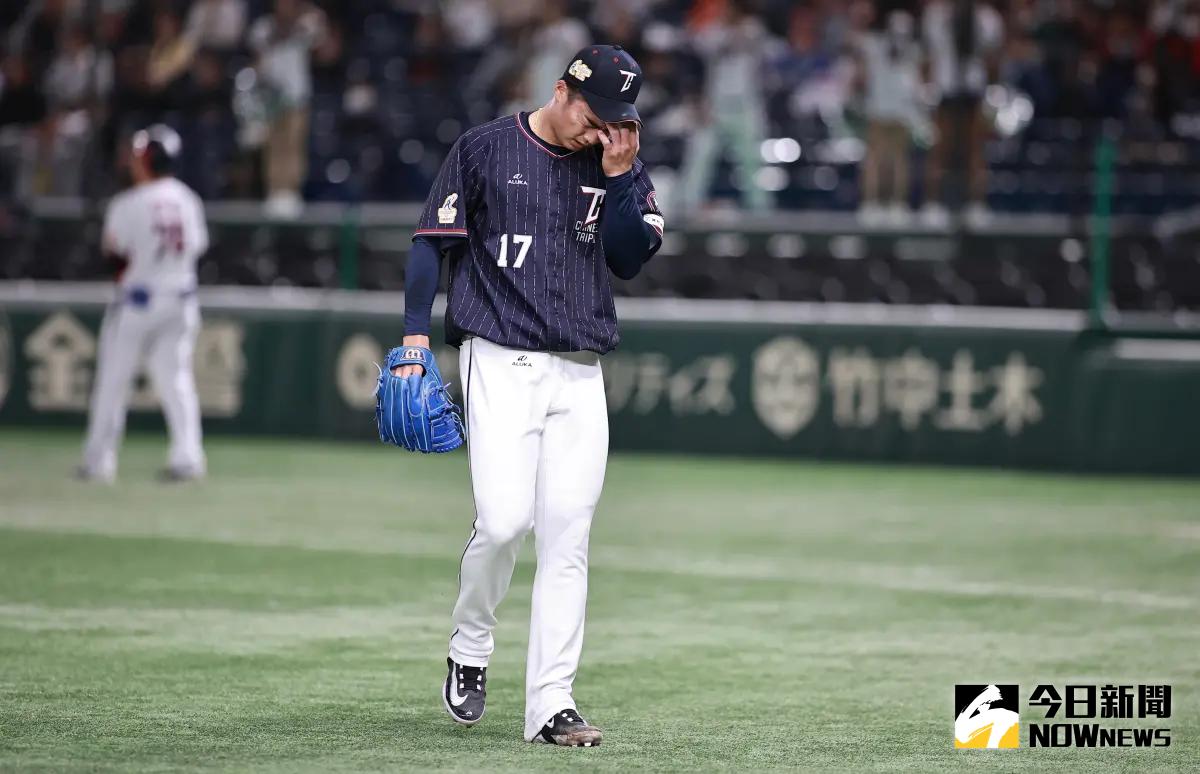 ▲亞冠賽中華隊先發投手王彥程僅投1.1局被打爆種下敗因。（圖／記者葉政勳攝）